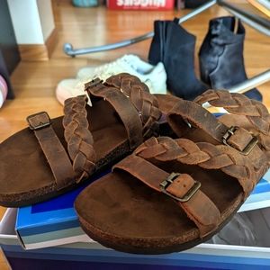 Womens Leather Sandals